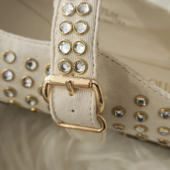 NWOT. Camila Coelho X Revolve Princess Mary Jane Flats Sz.9 - Picture 7 of 9